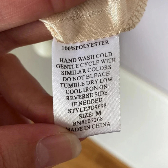 Gracia nude/tan mini dress size Medium NWT - Picture 14 of 15